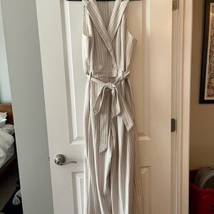 a new day Cream Jumpsuit Elegant High-Waisted Design